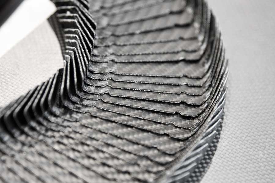 Compression molded thermoplastic structural components made from recycled  carbon fiber - CompLam